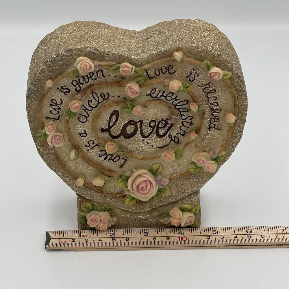 Love Is‎ Heart Shaped Indoor/Outdoor  Decor - Resin?